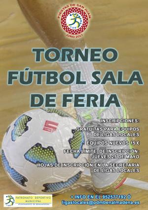 ABIERTAS LAS INSCRIPCIONES PARA EL TORNEO DE SAN JUAN DE FTBOL SALA