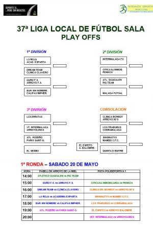 COMIENZAN LOS PLAY OFF DE LA 37 LLIGA LOCAL DE FTBOL SALA