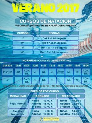 CURSOS DE NATACIN VERANO 2017