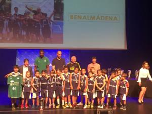 LA ESCUELA MUNICIPAL DE BALONCESTO EN LA GALA DE LA DIPUTACIN DE CLAUSURA DE ESCUELAS DEPORTIVAS