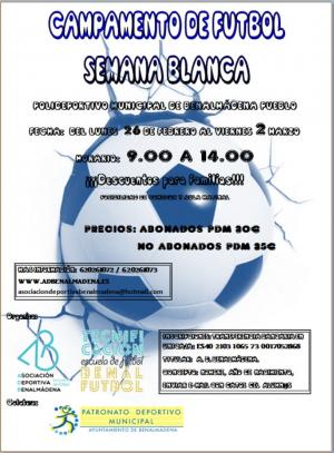 CAMPAMENTO DE FTBOL DE SEMANA BLANCA