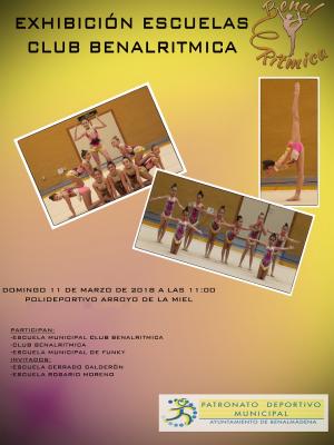 EXHIBICIN DE GIMNASIA RTMICA DE ESCUELAS MUNICIPALES