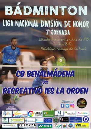 1ª JORNADA DE LA LIGA NACIONAL DE CLUBES DE BADMINTON DIVISIÓN DE HONOR
