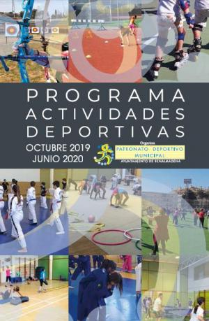 PROGRAMA DE ACTIVIDADES DEPORTIVAS INVIERNO 2019-2020