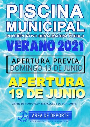TEMPORADA DE PISCINA VERANO 2021