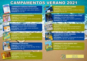 CAMPAMENTOS DE VERANO 2021