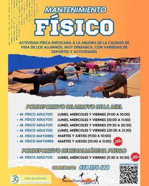 NUEVAS CLASES DE MANTENIMIENTO FSICO