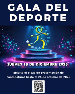 ABIERTAS LAS CANDIDATURAS PARA LA GALA DEL DEPORTE 2025