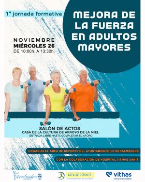 JORNADA FORMATIVA "MEJORA DE LA FUERZA EN ADULTOS MAYORES"