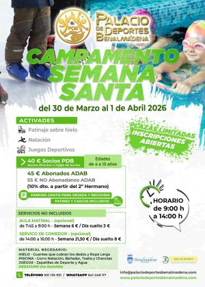 CAMPAMENTO DE SEMANA SANTA PALACIO DE DEPORTES BENALM�DENA 2026