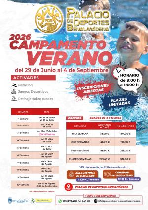 CAMPAMENTO DEPORTIVO PALACIO DE DEPORTES BENALM�DENA VERANO 2026