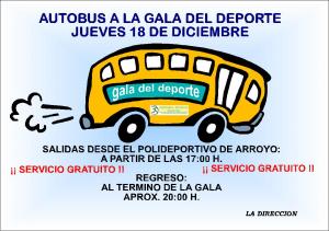 AUTOCAR PARA LA GALA DEL DEPORTE