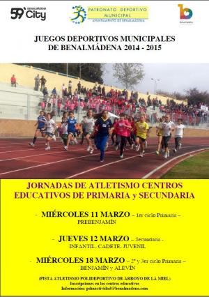 JORNADAS DE ATLETISMO PARA CENTROS EDUCATIVOS