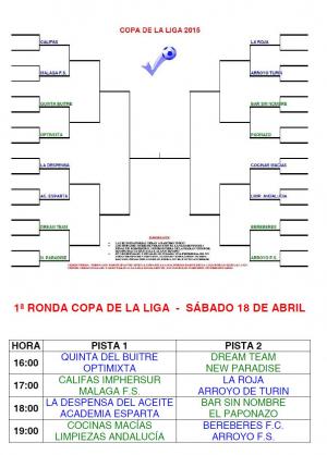 COMIENZA LA COPA  DE LIGA DE FTBOL SALA 2015