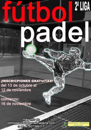 ABIERTO EL PLAZO DE INSCRIPCIN PARA LA 2 LIGA LOCAL DE FTBOL PADEL