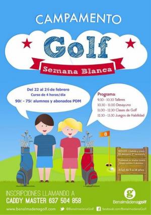 CAMPAMENTO DE GOLF DE SEMANA BLANCA