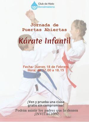 JORNADA DE PUERTAS ABIERTAS DE KARATE INFANTIL