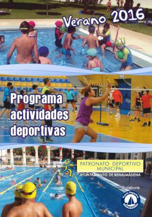 PROGRAMA DE ACTIVIDADES DEPORTIVAS VERANO 2016